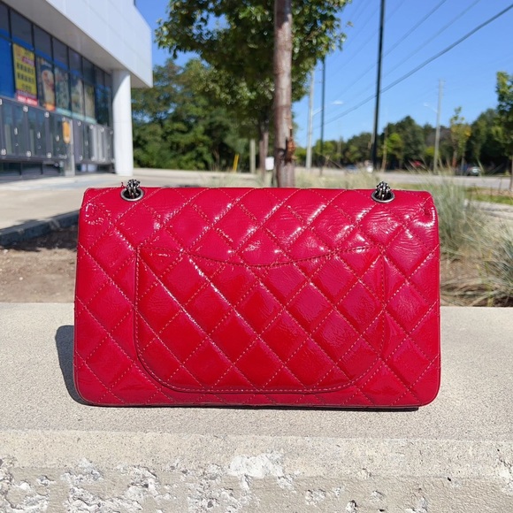Chanel Reissue 227 Double Flap Bag Patent Red - Picture 2 of 10